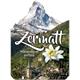 2D-Magnete MDF Holz Zermatt mit Matterhorn u. Edel