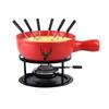 9 Käsefondue – Set «Hirschkopf», 9-teilig, rot
