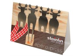 Apéropicks Hirsch Inox 4 Stück