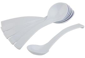 APS Feinkostlöffel 6er Set 6 x 23cm h: 4 cm weiss