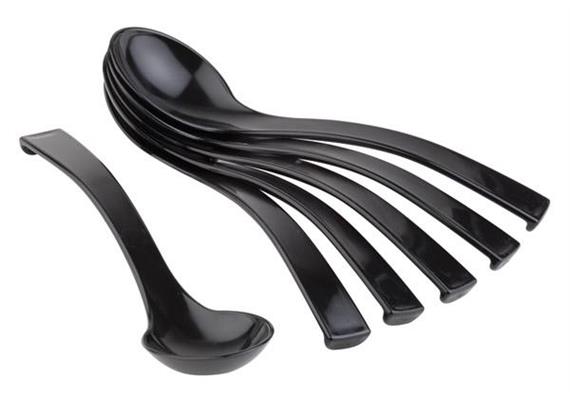 APS Feinkstlöffel 6er Set 6 x 23cm h: 4 cm schwarz APS Feinkstlöffel 6er Set 6 x 23cm h: 4 cm schwarz