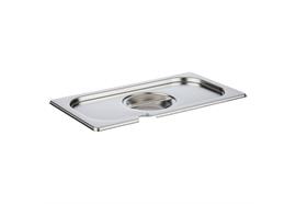 APS GN 1/3 Deckel 32.5 x 17.6 cm CNS mit Löffelausschnitt