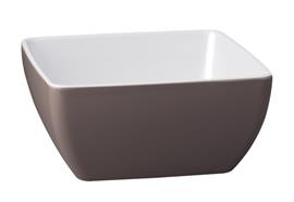 APS Schale Pure Bricolor 19 x 19 cm 1.5l weiss/taupe