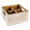 APS Table Caddy Vintage 17x17 cm h:10 cm Holz