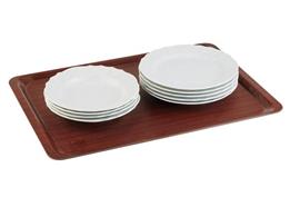 APS Tablett rutschfest 31.5 x 43.5 cm h: 1.5 cm braun