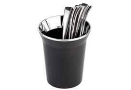 APS Tischreste-/ Besteckbehälter d: 13 cm h: 15cm schwarz