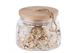 APS Vorratsglas Woody 14x14 cm h: 11 cm