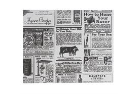 APS Wachspapier Motiv: Zeitung 25 x20 cm 1.000 Stk