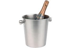 APS Wein- / Sektkühler matt poliert, Hohlgriffe, Ø max. 20 cm, Ø Fuß 15 cm