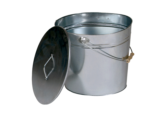 Ascheneimer mit Deckel 34x24x31cm