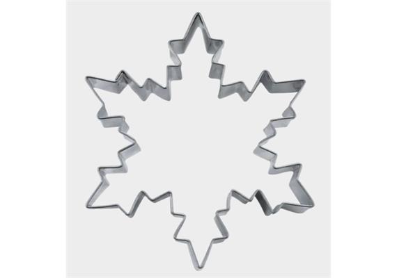 Ausstecher Eiskristall 6 cm Edelstahl