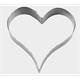 Ausstecher Herz 6 cm Edelstahl