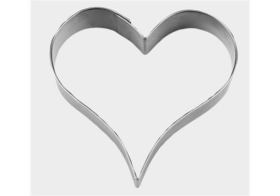 Ausstecher Herz 6 cm Edelstahl
