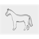 Ausstecher Pferd 7 cm Edelstahl
