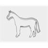 Ausstecher Pferd 7 cm Edelstahl
