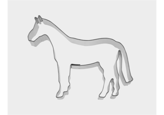 Ausstecher Pferd 7 cm Edelstahl