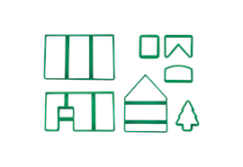 Ausstecher Set Hexenhaus / Lebkuchenhaus 7-teilig