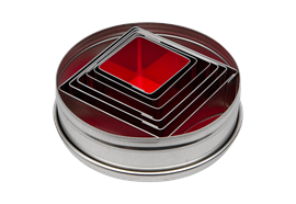 Ausstecher Set in Dose Quadrate 6-teilig 5–9.5 cm