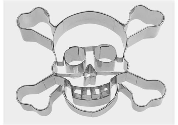 Ausstecher Totenkopf 6 cm Edelstahl Ausstecher Totenkopf 6 cm Edelstahl