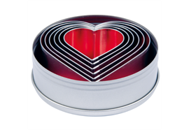 Ausstechformenset Herzen 3-11.5cm Edelstahl