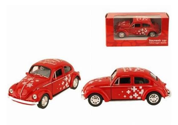 Auto VW 1967 rot mit CH-Kreuz Auto VW 1967 rot mit CH-Kreuz