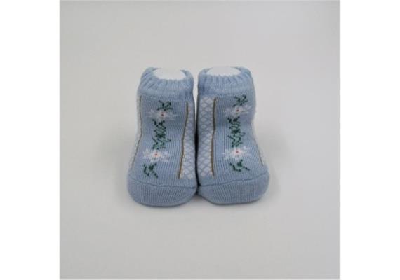 Babysocke hellblau Edelweiss Babysocke hellblau Edelweiss