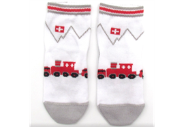 Babysocken Zug weiss/beige