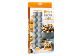 Backform Silikon Hemisphere 30x17 cm für 28 Halb-Kugeln ø 3x1.5 cm