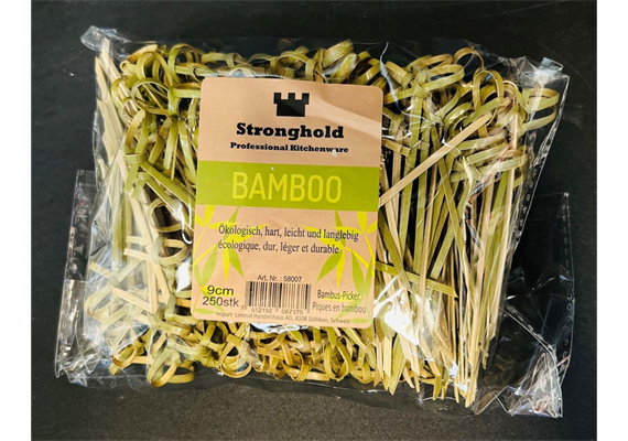 Bambuspicker Knotenform 250/Beutel 9cm