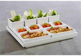 Bento Box "ASIA PLUS" 7.5x7.5 cm h: 6.5 cm weiss