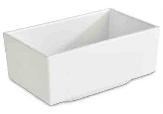 Bento Box "ASIA PLUS" 9,5 x 15,5 h: 6.5 cm weiss Melamin