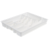 Besteckkasten Kunststoff weiss 34.5x27.5x5.5cm Ebnat