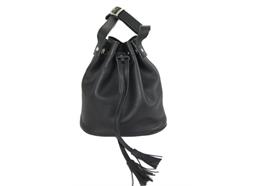 Beuteltasche aus Leder braun