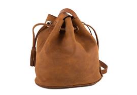 Beuteltasche Leder Innenta. & Schlüsselb. natur