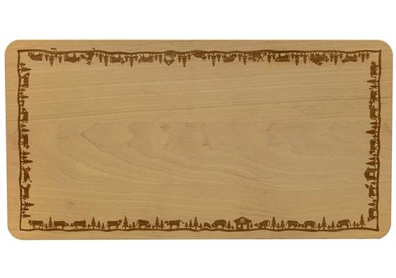 Brett aus Buche geölt und graviert Brett aus Buche geölt und graviert