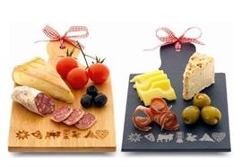 Brettli-Set Schiefer & Bambus "Typisch Schweiz"