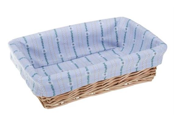 Brotkorb "Sennenlook", blau, rechteckig