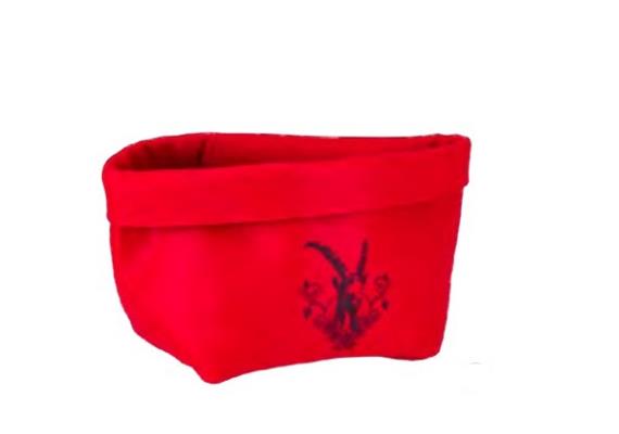 Brottasche "Steinbock" rot 25x19x16