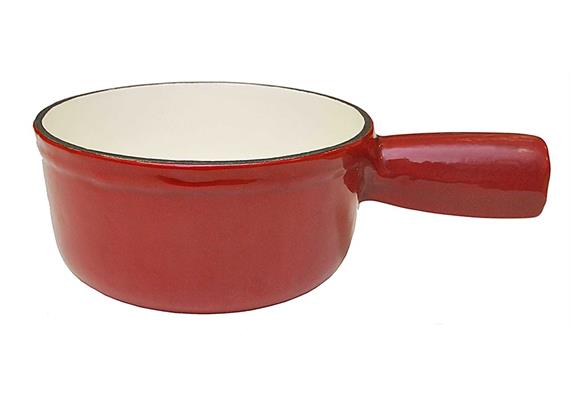 CAQUELON GUSS. 15CM ROT/WEISS