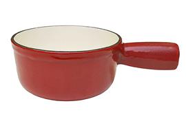 CAQUELON GUSS. 15CM ROT/WEISS