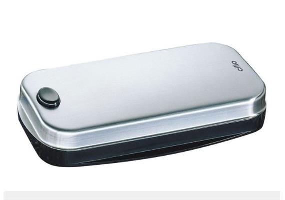 Cilio Bürsten Tischkehrer Edelstahl matt 16x9x3.5 Cilio Bürsten Tischkehrer Edelstahl matt 16x9x3.5