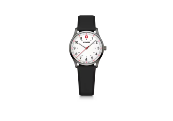 City Sport 34, BKI, WHE dial, BLK silicone str