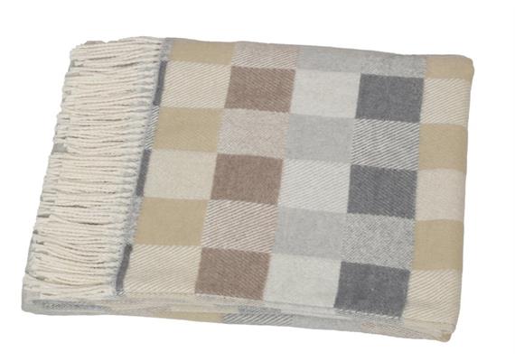 Couchdecke Karo blau/grau 150x200 cm