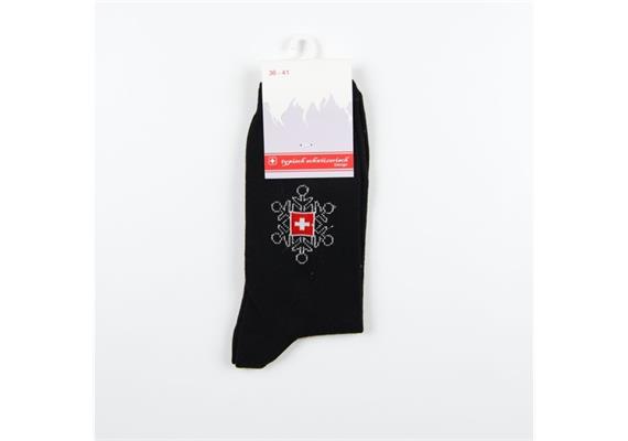 Damen Socken Kreuz, schwarz Damen Socken Kreuz, schwarz