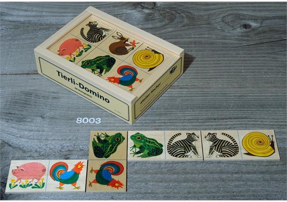 Domino Tiere ,Holzspiel