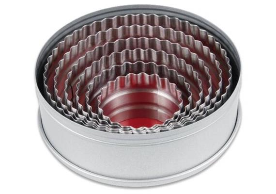 Dose 12cm, 6 Ringe Edelstahl