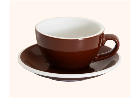 Egg Cappuccino Cup 200ml braun ohne Teller Egg Cappuccino Cup 200ml braun ohne Teller