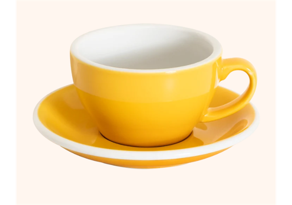 Egg Cappuccino Cup 250ml gelb ohne Teller Egg Cappuccino Cup 250ml gelb ohne Teller
