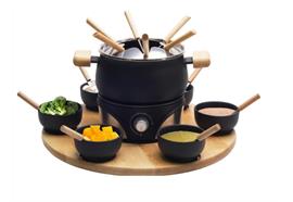 Elektro Fleischfondue-Set Mia 21-teilig schwarz