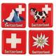 Epoxy-Magnet Suisse, Set à 4 Stück